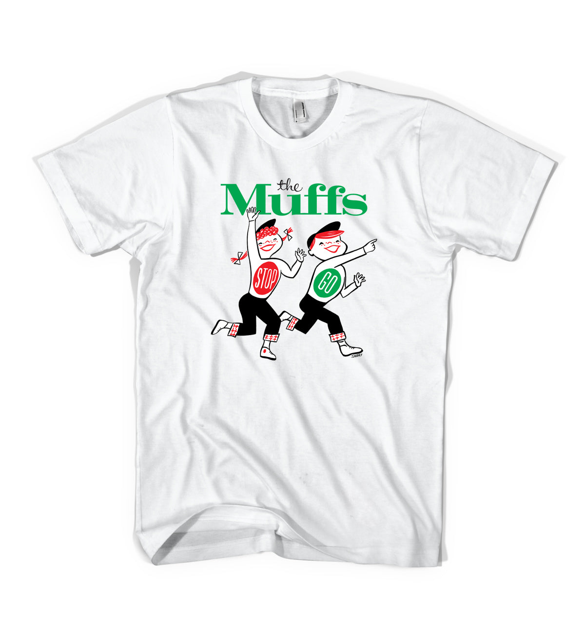 The Muffs - Stop & Go Tee - White – TheMuffs